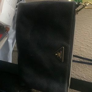 Authentic Prada Lg Clutch Bag